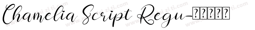 Chamelia Script Regu字体转换